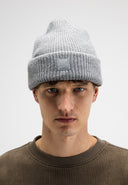 Army Wool Hook Beanie | Grey Melange