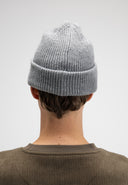 Army Wool Hook Beanie | Grey Melange
