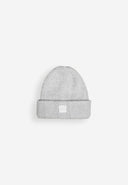 Army Wool Hook Beanie | Grey Melange