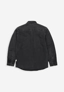 Aidan Worker Black Denim Shirt | Montego Black