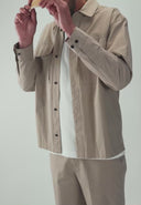 Dan Baumwoll-Overshirt | Luxor Beige