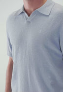 Bouclé-Strickpolo | Shark Blue