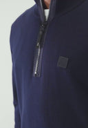 Clifden Co Half Zip | Alaska Blue