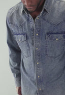 Carter West Denim Shirt | Med Vintage Aged