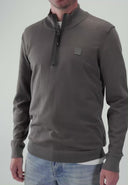 Clifden Co Half Zip | Dunkelgranitgrün