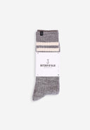 Rowe Slub Stripe Sock | Grey Melange