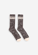 Rowe Slub Stripe Sock | Topaz Brown