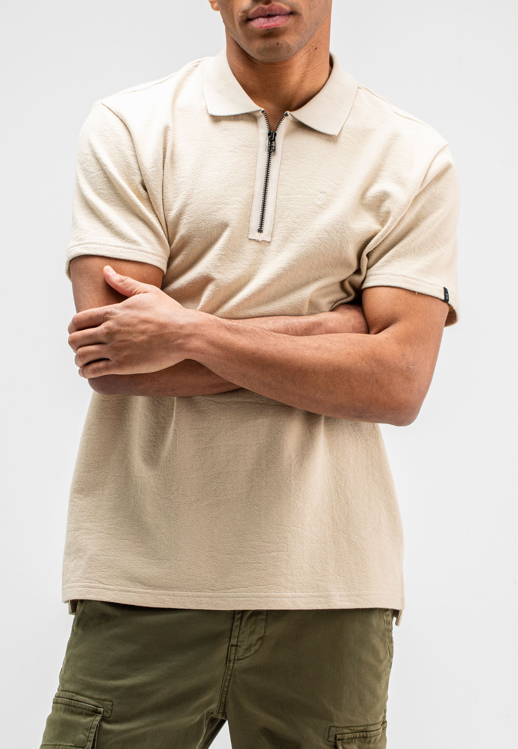 Adrien Loose Zip Polo