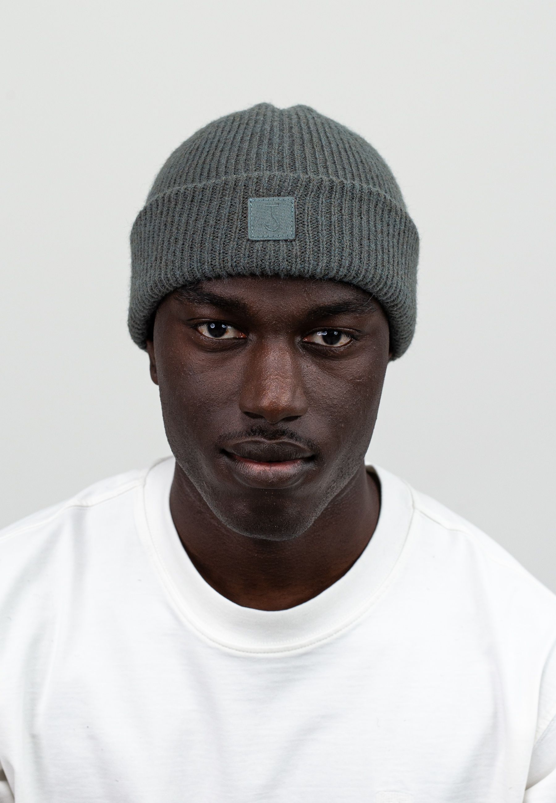 Army Wool Hook Beanie