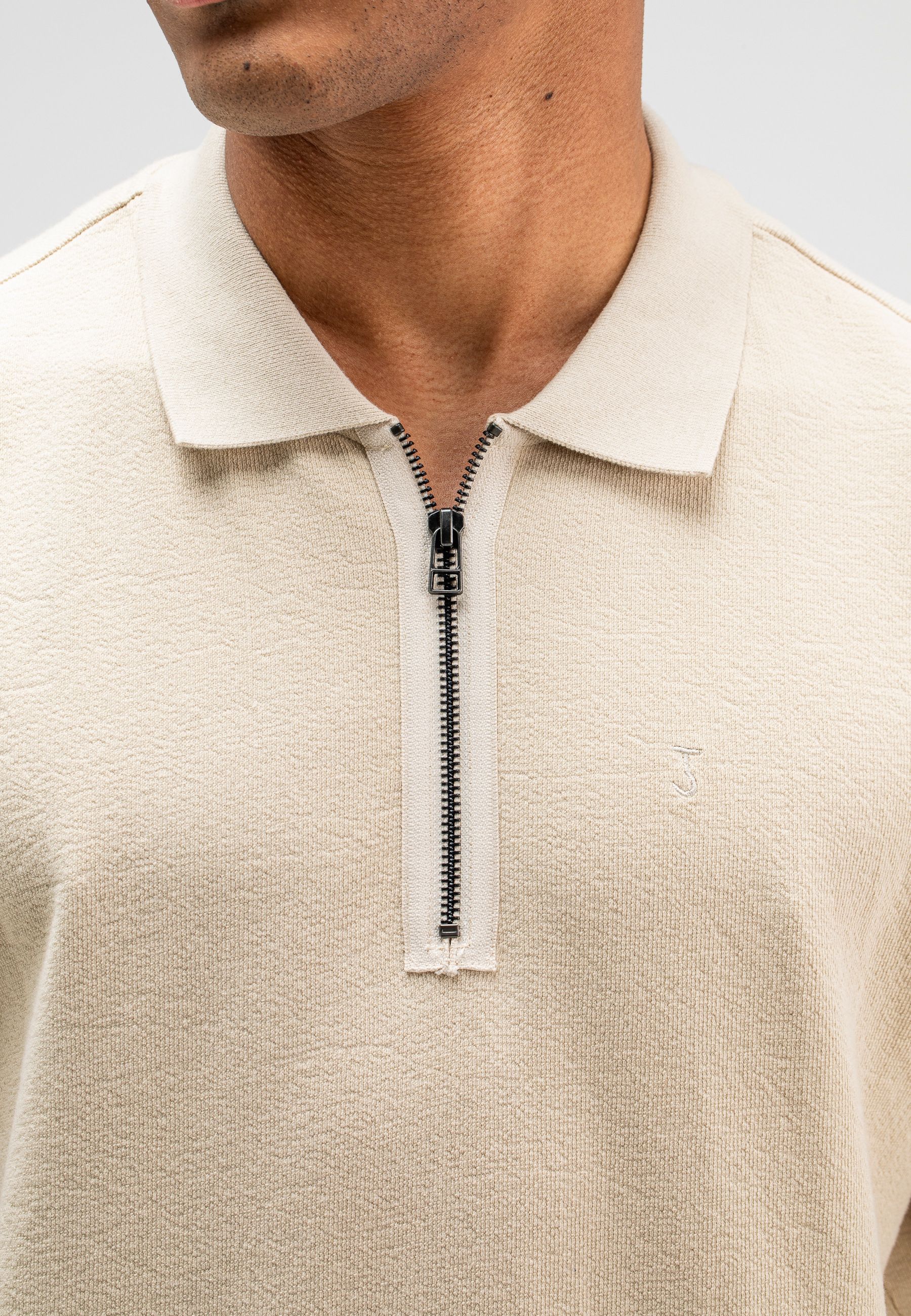 Adrien Loose Zip Polo