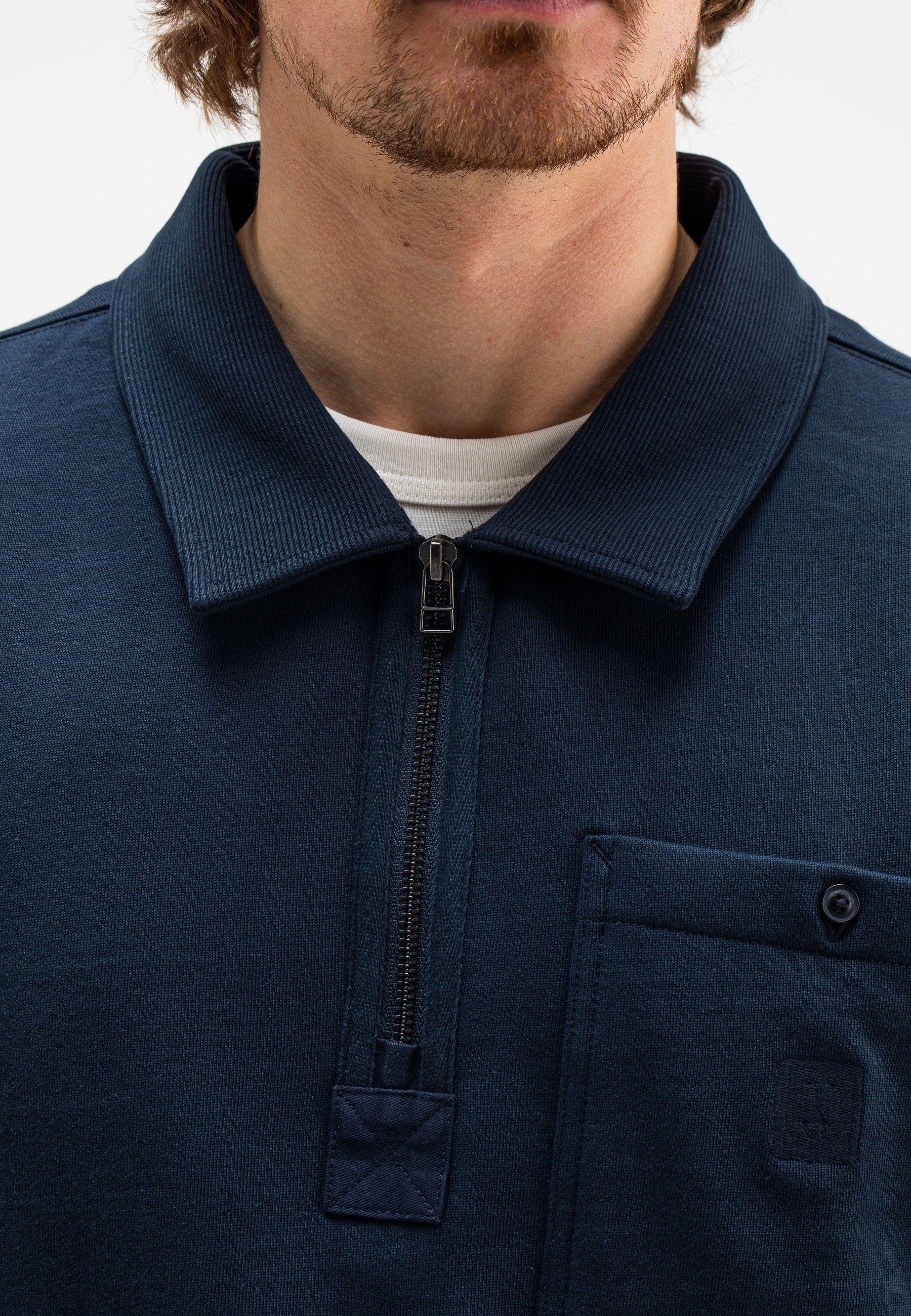 Tau Zip Polo