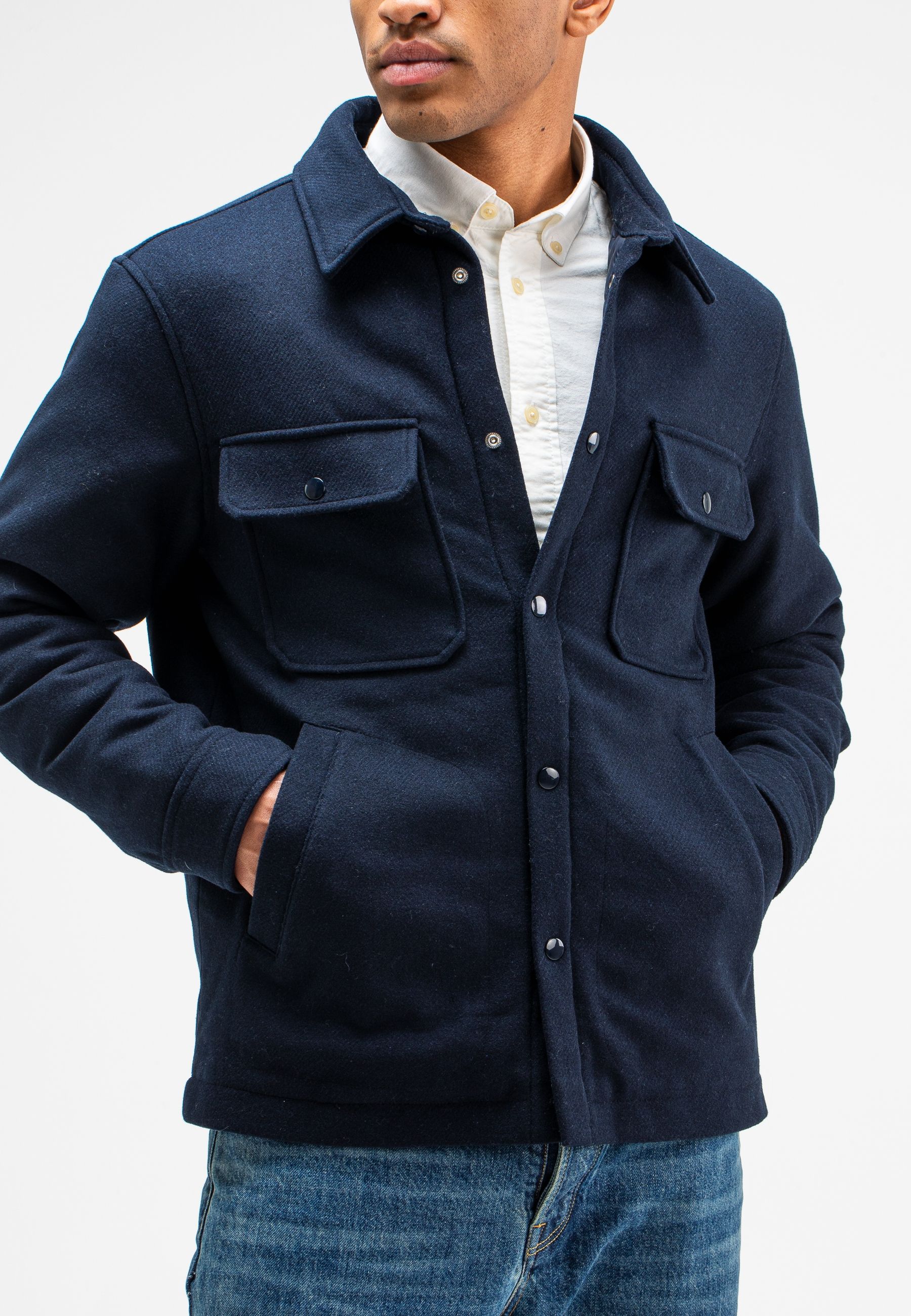 Norbu Padded Wool Overshirt