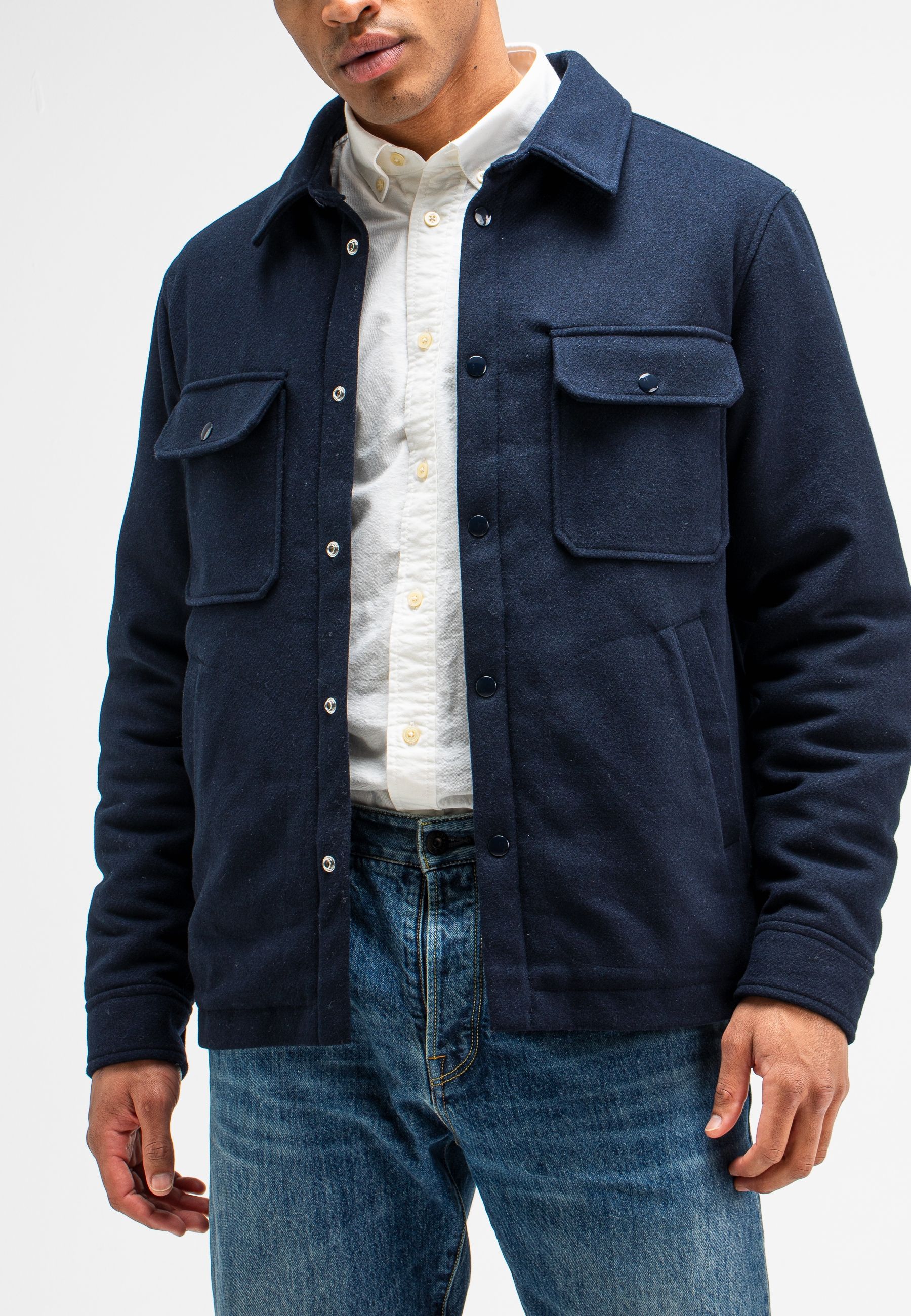 Norbu Padded Wool Overshirt