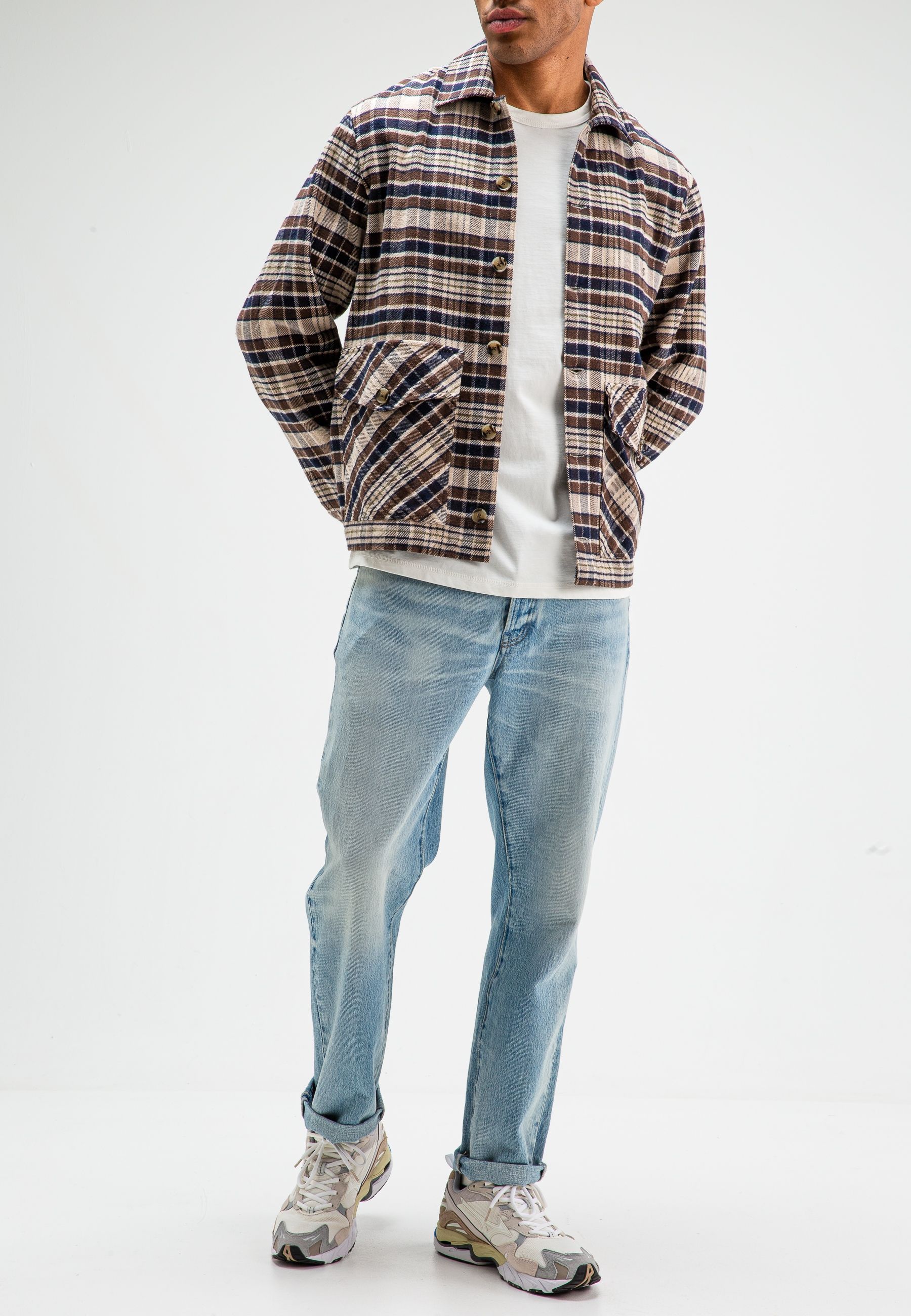 Folsum Brown Check Overshirt