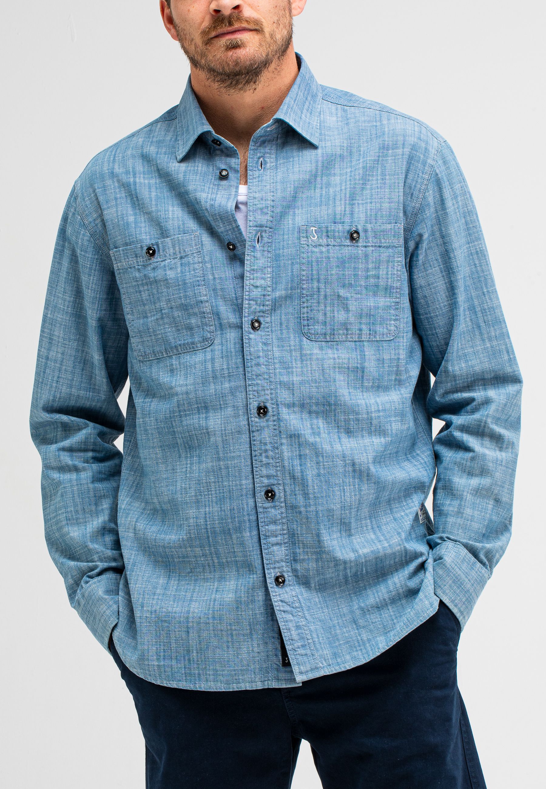 Aidan Worker Chambray Shirt