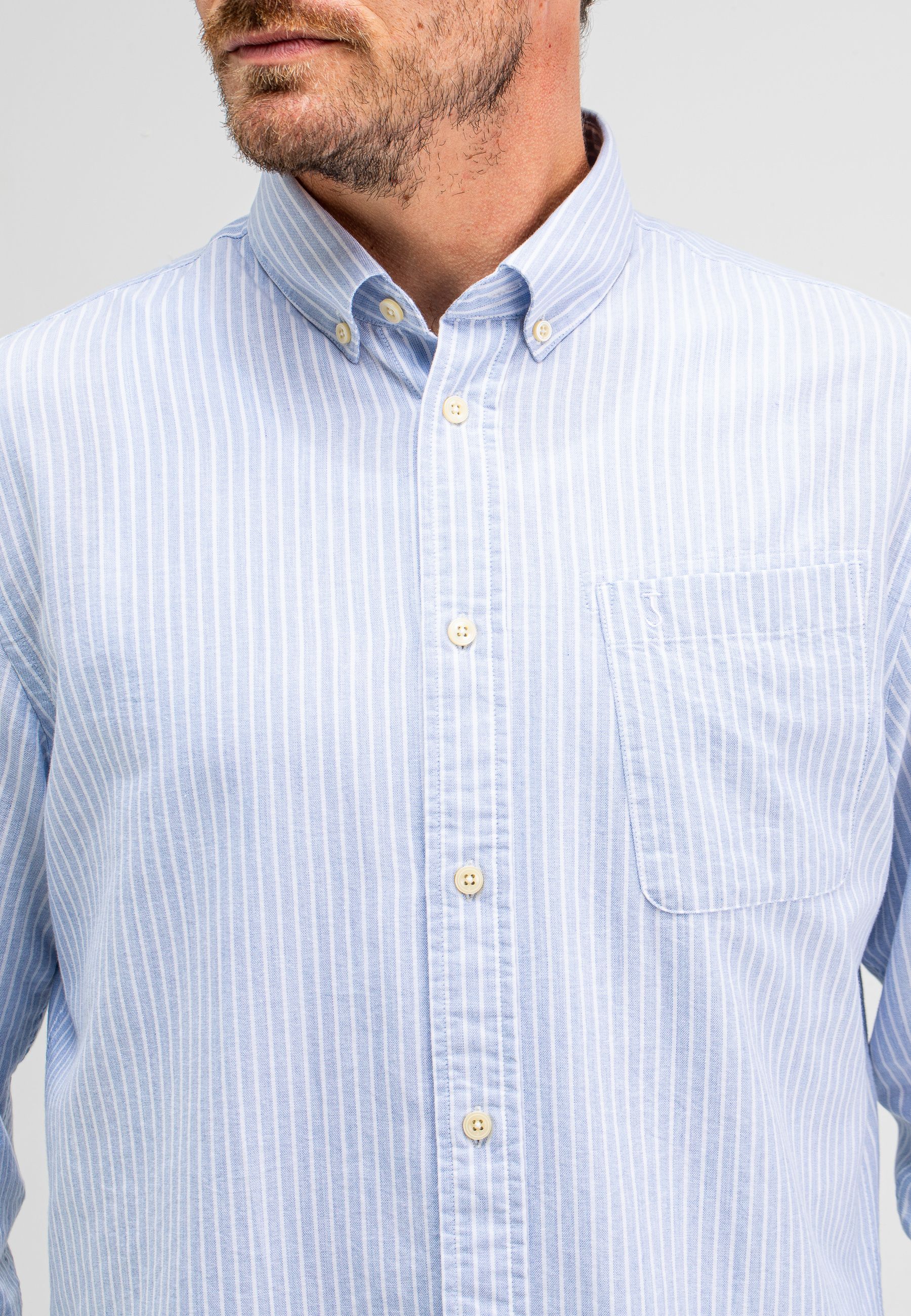 Aidan Oxford  Bold Stripe Shirt